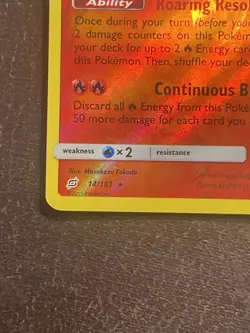 Charizard 14/181 Cracked Ice Holo-Team Up 2019-Rare Pokemon TCG Card LP - Image 5