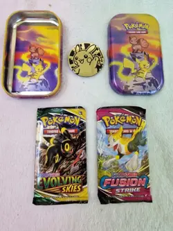 Pokemon TCG Kanto Power Mini Booster Tin PIKACHU - 2x CARD PACKS SEALED - Image 1