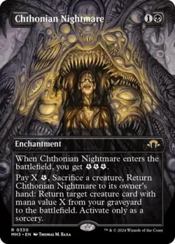 Chthonian Nightmare (Borderless) - Near Mint MTG Modern Horizons 3 - Image 1
