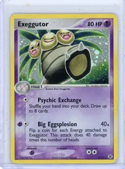 Pokemon Exeggutor FireRed & LeafGreen Holo Rare Card 5/112 80 LP - Image 1