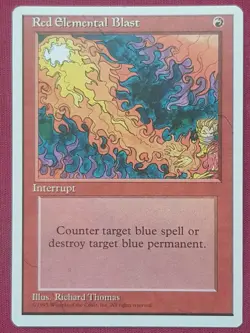 Magic The Gathering 4TH EDITION RED ELEMENTAL BLAST red card MTG FOURTH - Image 1
