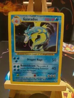 Pokemon Gyarados Holo Card 6/102 Base Set Unlimited Rare - Image 1