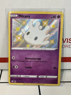 Milcery Shiny Holo Rare Shining Fates: Shiny Vault SV057/SV122 MP Pokemon Card - Image 1