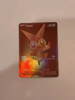 Pokemon Victini 171/086 Sv: Black Bolt Holo NM Red Card - Image 4