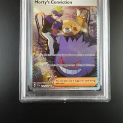 PSA 9 Morty's Conviction 211/162 Pokemon Temporal Forces Graded Card - Image 3