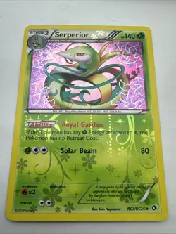 Pokemon Card Serperior Holo LP Legendary Treasures: Radiant Collection RC3/RC25 - Image 1
