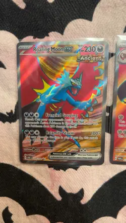 Roaring Moon 229/182 & Aegislash 230/182 Paradox Rift Pokemon Cards NM - Image 3