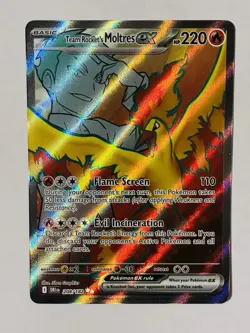 Team Rocket's Moltres ex 208/182 Destined Rivals Full Art Pokemon Card NM - Image 1