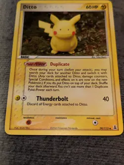 Ditto - (Pikachu) 39/113 Delta Species Regular Non Holo Pokemon Card - Image 3