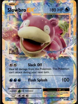 Slowbro EX Ultra Rare XY - Evolutions 26/108 Water Holo Pokemon Card - Image 1