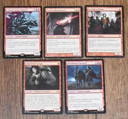 MTG 5x Red Rare Vampires Crimson Honor Guard Markov Blademaster, Stromkirk Noble - Image 1