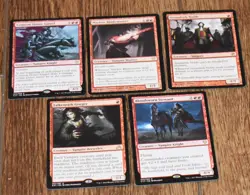 MTG 5x Red Rare Vampires Crimson Honor Guard Markov Blademaster, Stromkirk Noble - Image 2