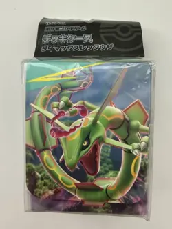 Pokemon Deck Box Rayquaza Collectible Card Game Storage Case - Image 1