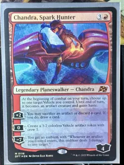 Chandra, Spark Hunter - FOIL - MTG - Aetherdrift - DFT - 0116 - MYTHIC ~ NM - Image 2