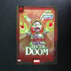 Pokemon Pikachu Heroes & Villains Flash Edition #28 Doctor Doom Red - Image 1