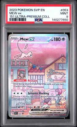 2023 POKEMON SVP EN-SV BLACK STAR PROMO #053 MEW ex PSA 9 - Image 1