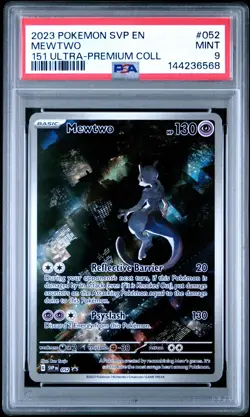 2023 POKEMON SVP EN-SV BLACK STAR PROMO #052 MEWTWO PSA 9 - Image 1