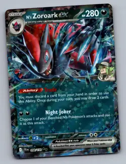 N'S ZOROARK EX 098/159 DOUBLE RARE JOURNEY TOGETHER POKEMON NM - Image 1