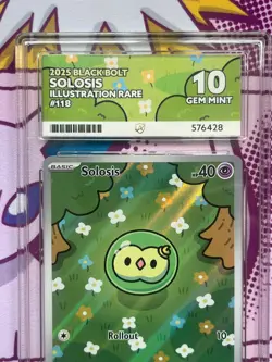 Pokemon TCG - Solosis 118/086 - Black Bolt Illustration Rare - Graded - ACE 10 - Image 2