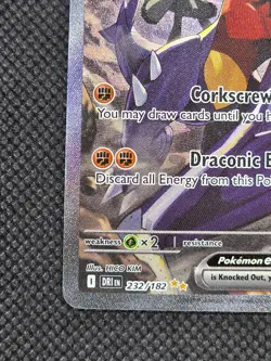 Pokemon Cynthia's Garchomp ex 232/182 Destined Rivals SIR - DAMAGED - Image 5