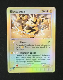 Electabuzz 35/100 Reverse Holo Pokemon EX Sandstorm E-reader TCG 2003 Vintage - Image 1