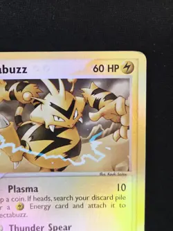 Electabuzz 35/100 Reverse Holo Pokemon EX Sandstorm E-reader TCG 2003 Vintage - Image 4