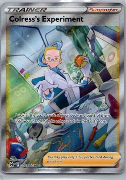 Colress's Experiment GG59/GG70 Crown Zenith Galarian Gallery Pokemon Holo NM - Image 1