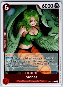 Monet Extra Booster: One Piece Heroines Edition EB03-010 NM OP Card - Image 1
