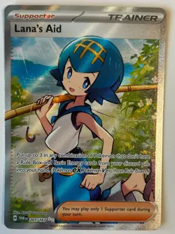 Lana's Aid 207/167 Sv06: Twilight Masquerade Holo LP Cute Pokemon Card - Image 1