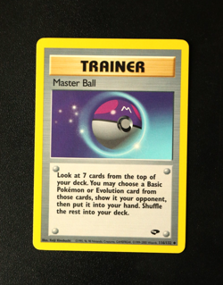 Pokemon Card TCG - Master Ball 116/132 - Gym Challenge - Uncommon - LP ⭐ - Image 1