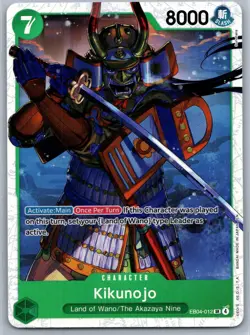 Kikunojo SR The Azure Sea's Seven EB04-012 NM OP Card - Image 1