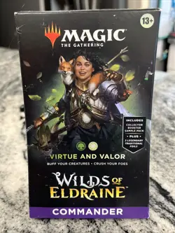 Magic The Gathering Commander Deck Virtue And Valor Wilds Of Eldraine. Brand New - Image 1