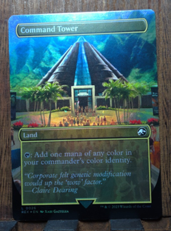 COMMAND TOWER (BORDERLESS FOIL) Universes Beyond: Jurassic World Collection MTG - Image 1