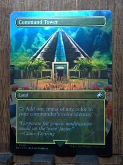 COMMAND TOWER (BORDERLESS FOIL) Universes Beyond: Jurassic World Collection MTG - Image 2