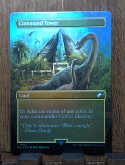 COMMAND TOWER (BORDERLESS FOIL) Universes Beyond: Jurassic World Collection MTG - Image 3