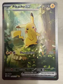 Pokemon TCG Ascended Heroes Pikachu EX SIR 276 Holo NM English - Image 1