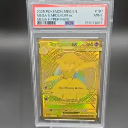 Pokemon Mega Gardevoir ex 187/132 Me01 Mega Hyper Rare Holo 2025 PSA 9 - Image 1