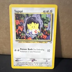 Pokemon Togepi 51/111 Neo Genesis Uncommon Regular Basic 40 HP Poison Barb Eng - Image 1