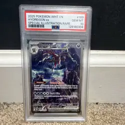The Pokemon Company Hydreigon ex 169/086 Sv: White Flare Holo English PSA 10 - Image 1