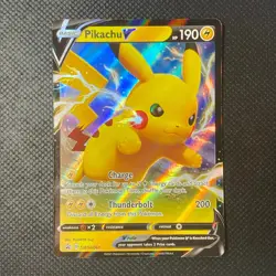 Pikachu V Black Star Promo Holo SWSH061 - Pokemon Sword & Shield Promos NM-MT+ - Image 1
