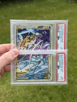 Pokemon Raikou & Suicune LEGEND 92/95 93/95 HGSS Unleashed Sequential Set PSA 9 - Image 1