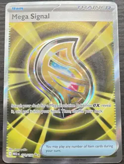 Mega Signal 171/132 Pokemon TCG Mega Evolution Base Full Art MINT NM - Image 1