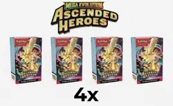 💥Pokemon Ascended Heroes Booster Bundle - NEW - SEALED - PRESALE - (x4 Boxes)💥 - Image 1