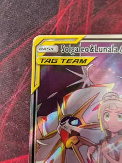 Pokemon Solgaleo & Lunala GX 216/236 Full Art Sun Moon Cosmic Eclipse LP - Image 5