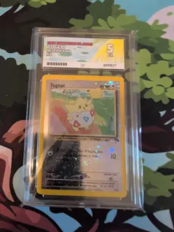 Pokemon TCG Togepi Southern Islands 2001 Reverse Holo Ace Grade 5 - Image 3