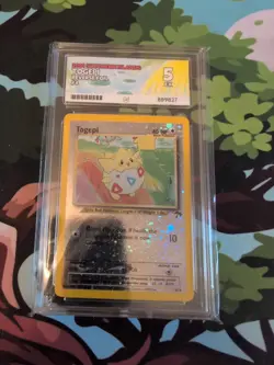 Pokemon TCG Togepi Southern Islands 2001 Reverse Holo Ace Grade 5 - Image 4