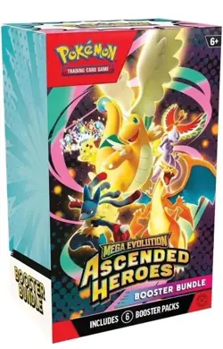 Pokemon TCG: Mega Evolution-Ascended Heroes Booster Bundle (6 Packs) *IN HAND* - Image 1
