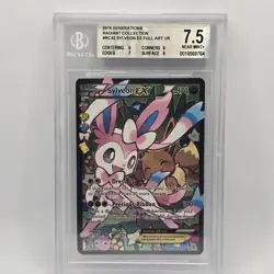 RC32 FULL ART/SYLVEON EX - 2016 POKEMON GENERATIONS RADIANT COLLECTION - BGS 7.5 - Image 1