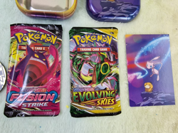 Pokemon TCG Kanto Power Mini Booster Tin Mew & Psyduck - COMPLETE UNSEALED TIN - Image 3