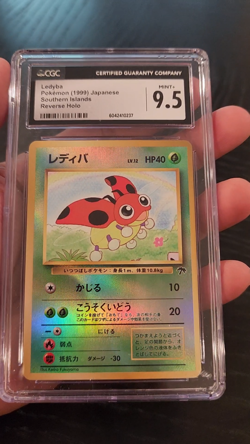 LEDYBA REVERSE HOLO - CGC 9.5 (LOW POP!!) - 1999 POKEMON JPN SOUTHERN ISLANDS - Image 2
